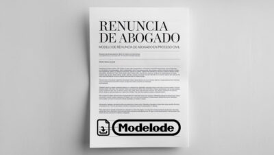 Modelo De Renuncia De Abogado En Proceso Civil En Word Per