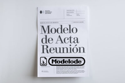 Modelo de acta de reunión en Word