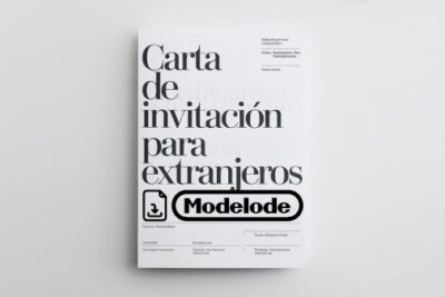 Modelo de carta de invitación para extranjeros en Word