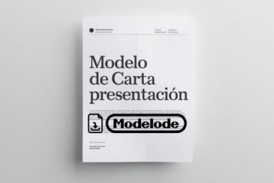 Modelo de carta de presentación en Word