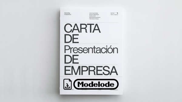 Modelo de carta de presentación de empresa en Word