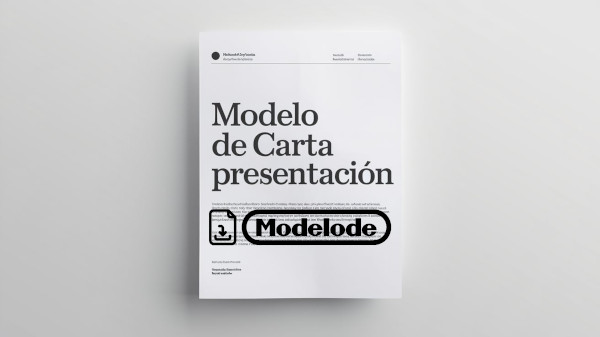 Modelo de carta de presentación en Word