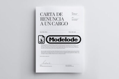 Modelo de carta de renuncia a un cargo en Word