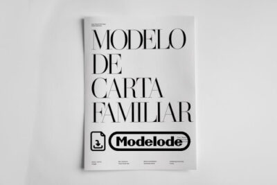 Modelo de carta familiar en Word