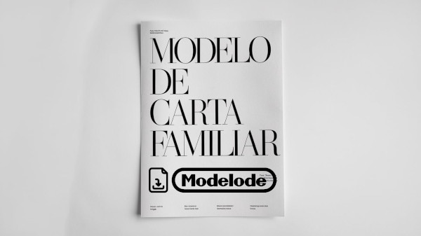 Modelo de carta familiar en Word