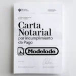 Modelo de carta notarial por incumplimiento de pago en Word [Perú]