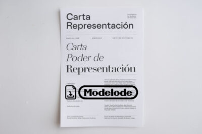 Modelo de carta poder de representación en Word