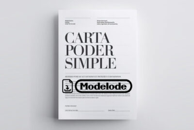 Modelo de carta poder simple para recoger documentos en Word