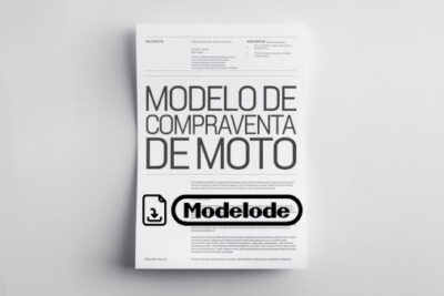 Modelo de compraventa de moto en Word