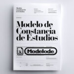 Modelo de constancia de estudios en Word [Perú]