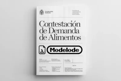 Modelo de contestación de demanda de alimentos en Word