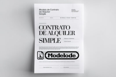 Modelo de contrato de alquiler simple en Word