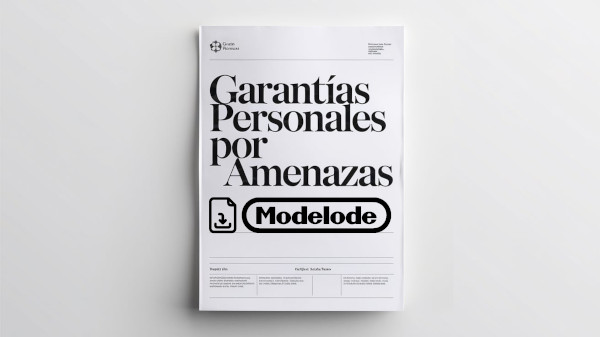 Modelo de garantías personales por amenazas en Word