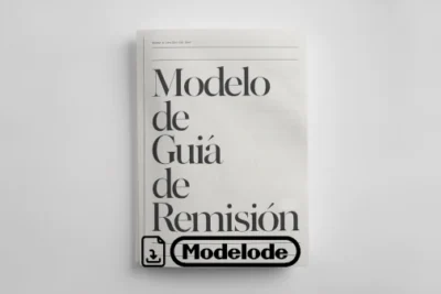 Modelo de guía de remisión en Word