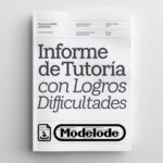 Modelo de informe de tutoría con logros y dificultades en Word [Perú]