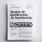 Modelo de justificación de inasistencia en Word [Perú]