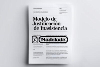 Modelo de justificación de inasistencia en Word