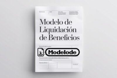 Modelo de liquidación de beneficios sociales en Word