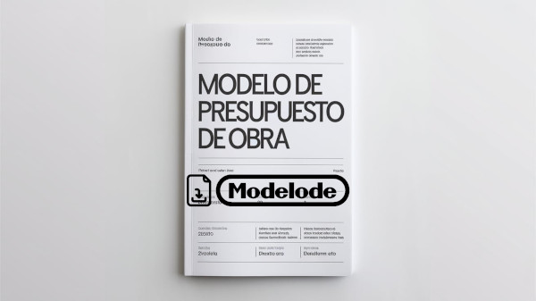 Modelo de presupuesto de obra en Word