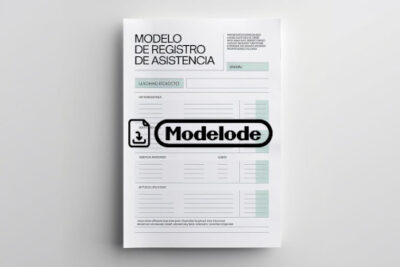 Modelo de registro de asistencia en Word