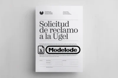 Modelo de solicitud de reclamo a la UGEL en Word