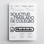 Modelo de solicitud de traslado de colegio en Word [Perú]