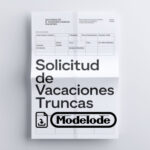 Modelo de solicitud de vacaciones truncas en Word [Perú]