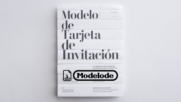 Modelo de tarjeta de invitación en Word