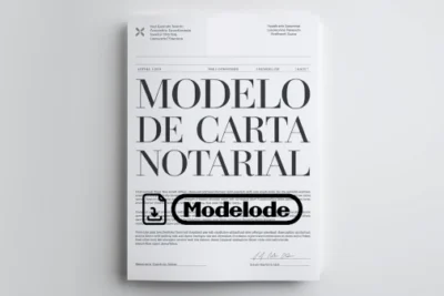 Modelo de carta notarial en Word