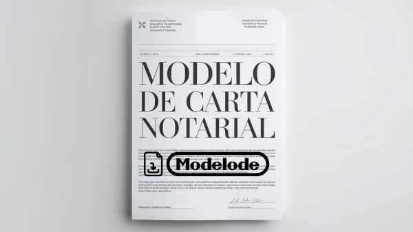 Modelo de carta notarial en Word