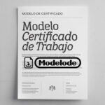 Modelo de certificado de trabajo en Word [Perú]