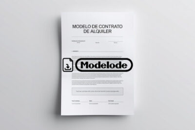 Modelo de contrato de alquiler