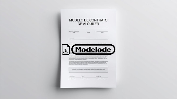 Modelo de contrato de alquiler