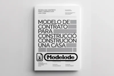 Modelo de contrato para construcción de una casa