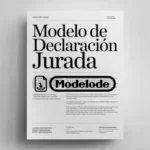 Modelo de declaración jurada en Word [Perú]