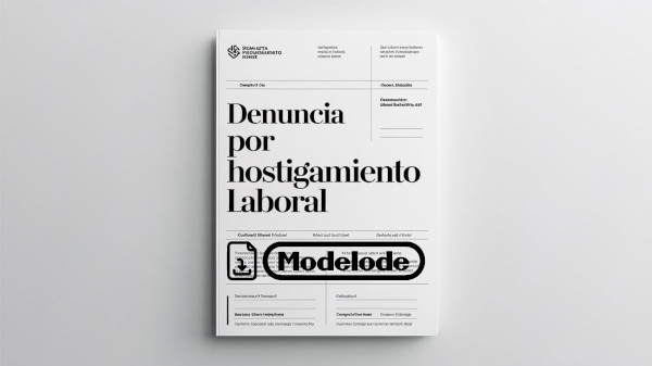 Modelo de denuncia por hostigamiento laboral