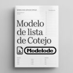 Modelo de lista de cotejo en Word [Perú]