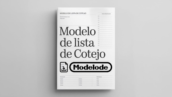 Modelo de lista de cotejo