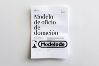 Modelo de oficio de donación en Word