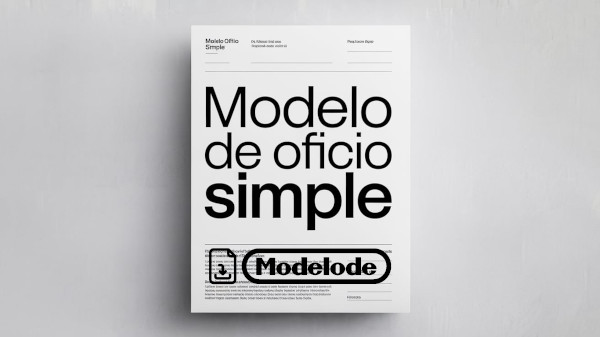 Modelo de oficio simple