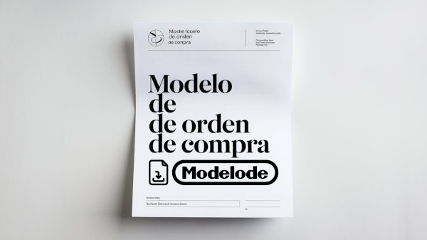 Modelo de orden de compra en Word