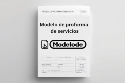 Modelo de proforma de servicios