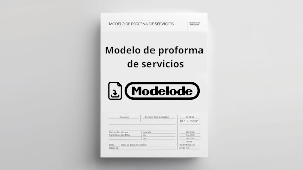 Modelo de proforma de servicios