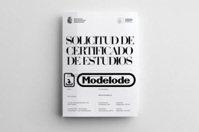 Modelo de solicitud de certificado de estudios en Word