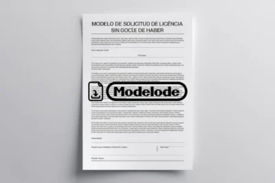 Modelo de solicitud de licencia sin goce de haber