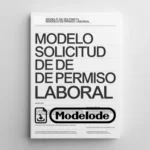 Modelo de solicitud de permiso laboral en Word [Perú]