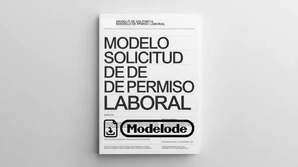 Modelo de solicitud de permiso laboral