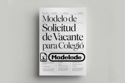 Modelo de solicitud de vacante para colegio