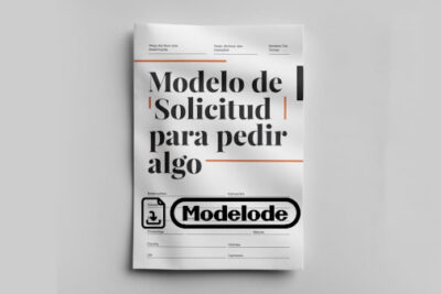 Modelo de solicitud para pedir algo en Word