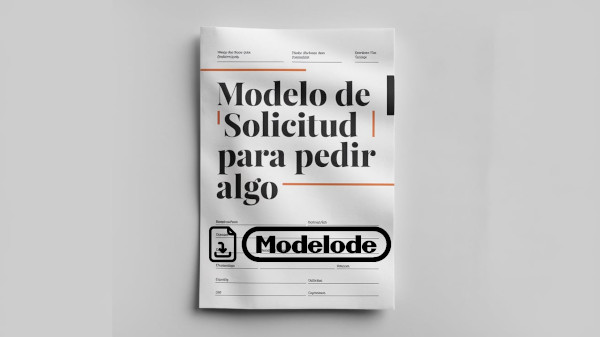 Modelo de solicitud para pedir algo en Word